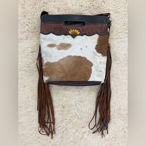 Fringe Cowhide Purse